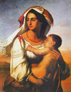 Italian Woman by Mihály Kovács