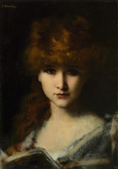 Jeune fille au livre by Jean-Jacques Henner