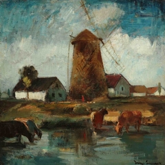 Kecskemét Windmill by Béla Iványi-Grünwald