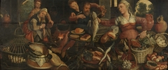 Kitchen Scene by Pieter Aertsen