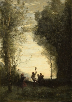 La Danse italienne by Jean-Baptiste-Camille Corot