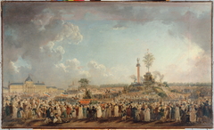 La fête de l'Etre Suprême, au Champ-de-Mars by Pierre-Antoine Demachy