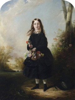 Lady Florence Cecilia Paget, later Marchioness of Hastings and Lady Chetwynd (1842-1907) as a Girl by Henry Richard Graves