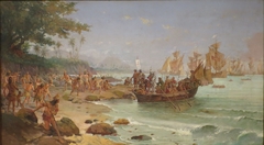 Landing of Pedro Álvares Cabral in Porto Seguro, in 1500 by Oscar Pereira da Silva