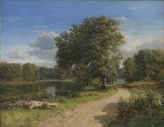 Landscape near Hammermøllen, North Zealand by Dankvart Dreyer