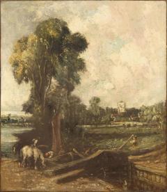 Landscape with a Lock by John Constable