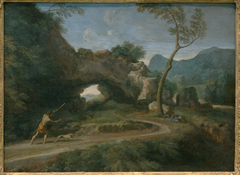 Landscape with a Natural Arch by Gaspard Dughet