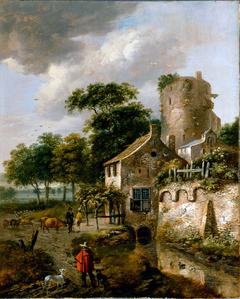 Landscape with a Tower by Roelof Jansz van Vries