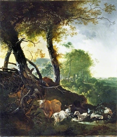 Landscape with Animals by Adam Pynacker