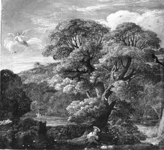 Landschaft mit Hagar by Johann König