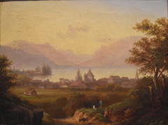 Le lac de Thoune by Claude-Sébastien Hugard de La Tour