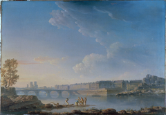 Le Pont de la Tournelle, l'île Saint-Louis, l'île Louviers by Alexandre Jean Noël