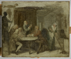 Le Roué à Oxford dit autrefois Débat sur la chiromancie by William Hogarth