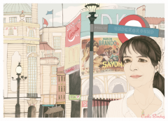 Lola en Piccadilly Circus by Cecilia Sánchez