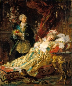 Louis XV and Madame Dubarry by Gyula Benczúr