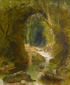 Lydford Bridge on the Avon, Brent, Devon by John Gendall