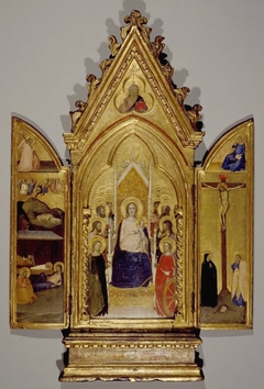 ''Madonna with Saints and Scenes of the Life of Christ, portable altarpiece'' by Maso di Banco