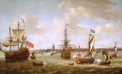 Mary of Modena (1658-1718) leaving Calais, 21 November 1673 by Jacob Knijff