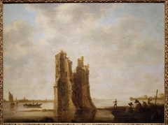 Merwede Tower, Artist Sketching by Aelbert Cuyp