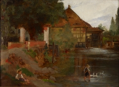 Milldam, Landscape from Germany by Fanny Churberg