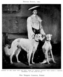 Mrs. Blair with her Dogs by Mary Cameron