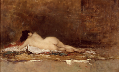 Nude by Joaquín Agrasot y Juan