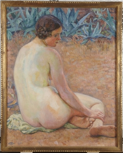 Nude with agave (Nu aux agave) by Théo van Rysselberghe