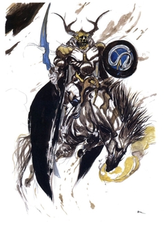 Odin - Final Fantasy III by Yoshitaka Amano