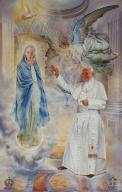 Last Official Portrait of Pope John Paul II  by Oscar Casares