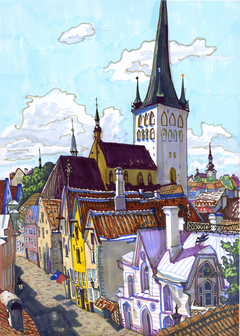 old Tallinn by Natalia Mikhalchuck