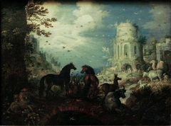 Orphée charmant les animaux by Roelant Savery