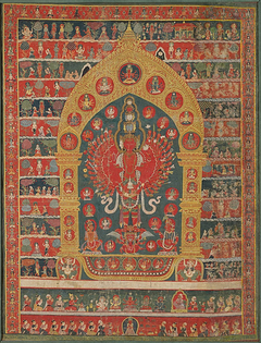 Painted Banner (Thangka) of the Avalokiteshvara Incarnation of the Rain God Rato Matsyendranatha by Anonymous