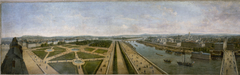 Panorama de Paris pris du toit du pavillon de Flore, aux Tuileries by Pierre Prévost