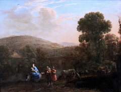 Paysage avec la fuite en Egypte by Claude Lorrain