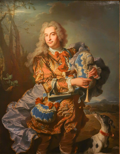 Portrait de Gaspard de Gueidan en Céladon joueur de musette by Hyacinthe Rigaud