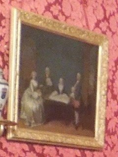 Portrait de Jan Frederik Bachman (vers 1720-1774) et sa famille by Tibout Regters