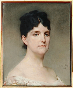 Portrait de Madame José-Maria de Hérédia, en buste by Emile Lévy