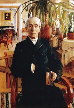 Portrait of Baron Johan Philip Palmén, Vice Chancellor of the University by Eero Järnefelt