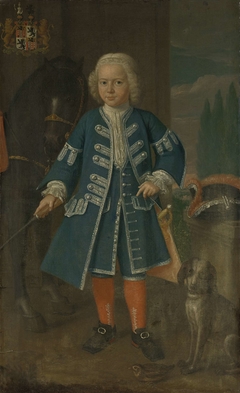 Portrait of Diederik van Hemert, Lord of Babyloniënbroek at six years of age by Harmanus Serin