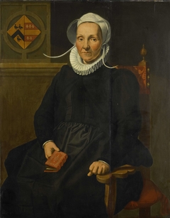 Portrait of Dirckje Tymansdr Gael, called van der Graft, Wife of Mattheus Augustijnsz Steyn by Pieter Pietersz. I