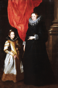 Portrait of Geronima Sale Brignole with her daughter Maria Aurelia by Anthony van Dyck