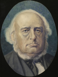 Portrait of Hans Hansen Grimelund by Paul Ansteinsson