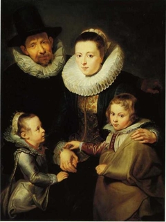 Portrait of Jan Brueghel I (1568-1625) and his family, after 1615 by Peter Paul Rubens