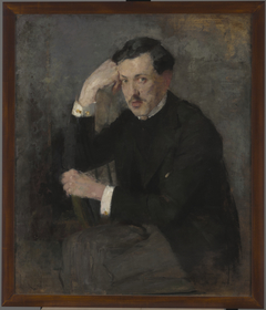 Portrait of Józef Czajkowski – two-sided painting by Olga Boznańska