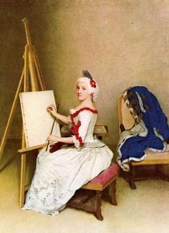 Portrait of Karoline Luise von Baden as pupil by Jean-Etienne Liotard