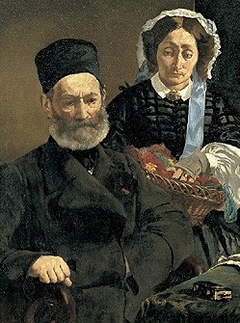 Portrait of Monsieur and Madame Auguste Manet by Edouard Manet