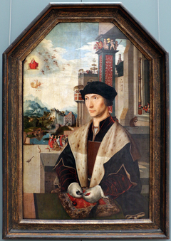 Portrait of the knight Abel van Coulster (1477-1548), representative to the Hof van Holland in 1512 by Jan Mostaert