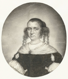 Portret van een onbekende vrouw by Pieter Cornelisz van Slingelandt