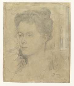 Portret van Jan Toorops echtgenote Annie Hall of haar zus Janet Hall by Jan Toorop