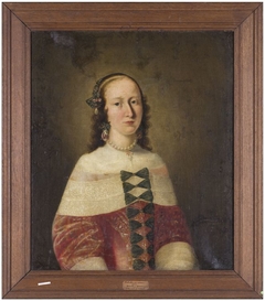 Portret van onbekende dame by Nicolaas Wieringa